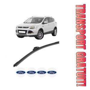 Stergator lamela spate FORD KUGA II (DM2) din 2012 - 2019, pentru luneta auto, Bosch Aerotwin, din cauciuc siliconat rezistent, 4 Stickere Auto FORD