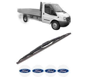 Stergator lamela spate FORD TRANSIT Platform/Chassis (FM_ _, FN_ _, FF_ _) din 2006 - 2014, pentru luneta auto, Bosch Twin, din cauciuc siliconat rezistent, 4 Stickere Auto FORD v32664