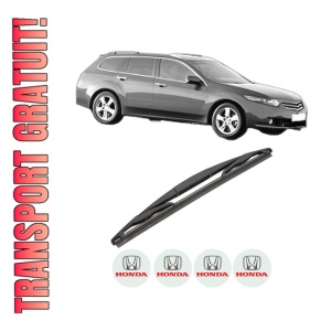 Stergator lamela spate HONDA ACCORD VIII Estate (CW) din 2008 - 2015, pentru luneta auto, Valeo Silencio, din cauciuc siliconat rezistent, 4 Stickere Auto HONDA