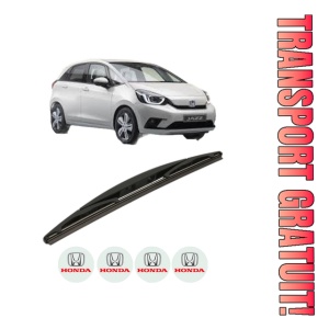 Stergator lamela spate HONDA JAZZ V (GR_, GS_) din 2020, pentru luneta auto, Bosch Twin, din cauciuc siliconat rezistent, 4 Stickere Auto HONDA