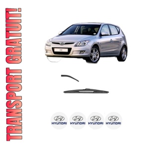 Stergator lamela spate HYUNDAI i30 Estate (FD) din 2007 - 2012, pentru luneta auto, Valeo Silencio, din cauciuc siliconat rezistent, 4 Stickere Auto HYUNDAI