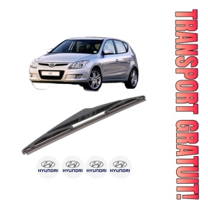 Stergator lamela spate HYUNDAI i30 Estate (FD) din 2007 - 2012, pentru luneta auto, Bosch Twin, din cauciuc siliconat rezistent, 4 Stickere Auto HYUNDAI