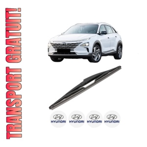 Stergator lamela spate HYUNDAI NEXO (FE) din 2018, pentru luneta auto, Valeo Silencio, din cauciuc siliconat rezistent, 4 Stickere Auto HYUNDAI