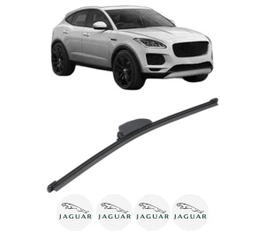 Stergator lamela spate JAGUAR E-PACE (X540) din 2017, pentru luneta auto, Valeo Silencio, din cauciuc siliconat rezistent, 4 Stickere Auto JAGUAR v15754