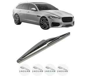 Stergator lamela spate JAGUAR XF SPORTBRAKE (X250) din 2012 - 2015, pentru luneta auto, Bosch Twin, din cauciuc siliconat rezistent, 4 Stickere Auto JAGUAR v28756