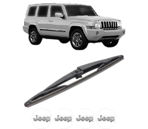 Stergator lamela spate JEEP COMMANDER VAN (XH) din 2005 - 2010, pentru luneta auto, Bosch Twin, din cauciuc siliconat rezistent, 4 Stickere Auto JEEP v24444