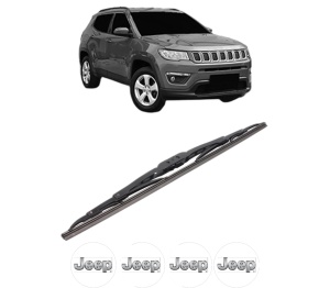 Stergator lamela spate JEEP COMPASS (MP, M6, MV, M7) din 2016, pentru luneta auto, Bosch Twin, din cauciuc siliconat rezistent, 4 Stickere Auto JEEP v32544