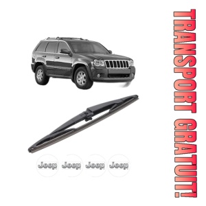 Stergator lamela spate JEEP GRAND CHEROKEE III (WH, WK) din 2005 - 2010, pentru luneta auto, Bosch Twin, din cauciuc siliconat rezistent, 4 Stickere Auto JEEP