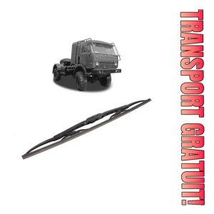 Stergator lamela spate KAMAZ 4911 din 1996, pentru luneta auto, Bosch Twin, din cauciuc siliconat rezistent, 4 Stickere Auto KAMAZ