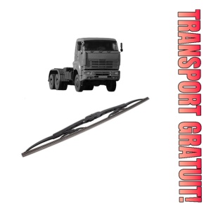 Stergator lamela spate KAMAZ 65226 din 2004, pentru luneta auto, Bosch Twin, din cauciuc siliconat rezistent, 4 Stickere Auto KAMAZ