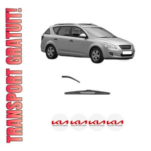 Stergator lamela spate KIA CEE'D SW (ED) din 2007 - 2012, pentru luneta auto, Valeo Silencio, din cauciuc siliconat rezistent, 4 Stickere Auto KIA