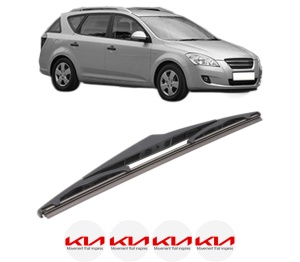 Stergator lamela spate KIA CEE'D SW (ED) din 2007 - 2012, pentru luneta auto, Bosch Twin, din cauciuc siliconat rezistent, 4 Stickere Auto KIA v23599