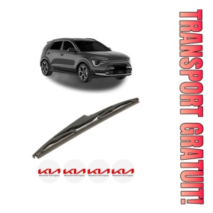Stergator lamela spate KIA NIRO II (SG2) din 2022, pentru luneta auto, Bosch Twin, din cauciuc siliconat rezistent, 4 Stickere Auto KIA