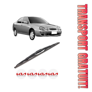 Stergator lamela spate KIA SHUMA I (FB) din 1997 - 2001, pentru luneta auto, Bosch Twin, din cauciuc siliconat rezistent, 4 Stickere Auto KIA