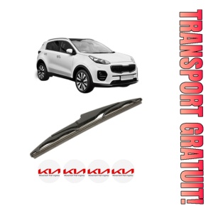 Stergator lamela spate KIA SPORTAGE IV (QL, QLE) din 2015 - 2022, pentru luneta auto, Bosch Twin, din cauciuc siliconat rezistent, 4 Stickere Auto KIA