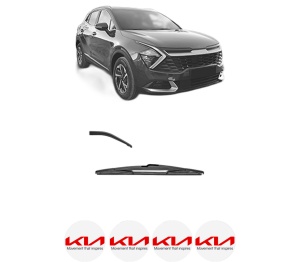 Stergator lamela spate KIA SPORTAGE V (NQ5) din 2021, pentru luneta auto, Valeo Silencio, din cauciuc siliconat rezistent, 4 Stickere Auto KIA v16234