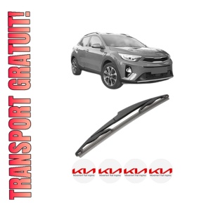Stergator lamela spate KIA STONIC (YB) din 2017, pentru luneta auto, Valeo Silencio, din cauciuc siliconat rezistent, 4 Stickere Auto KIA