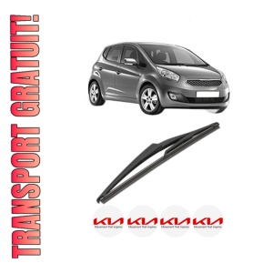 Stergator lamela spate KIA VENGA (YN) din 2010 - 2019, pentru luneta auto, Valeo Silencio, din cauciuc siliconat rezistent, 4 Stickere Auto KIA