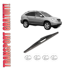 Stergator lamela spate LEXUS RX (_U3_) din 2003 - 2008, pentru luneta auto, Valeo Silencio, din cauciuc siliconat rezistent, 4 Stickere Auto LEXUS