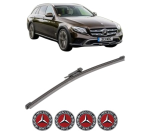 Stergator lamela spate MERCEDES-BENZ E-CLASS All-Terrain (S213) din 2017 - 2023, pentru luneta auto, Valeo Silencio Xtrm, din cauciuc siliconat rezistent, 4 Stickere Auto MERCEDES-BENZ v17194