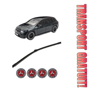 Stergator lamela spate MERCEDES-BENZ EQS SUV (X296) din 2022, pentru luneta auto, Bosch Aerotwin, din cauciuc siliconat rezistent, 4 Stickere Auto MERCEDES-BENZ