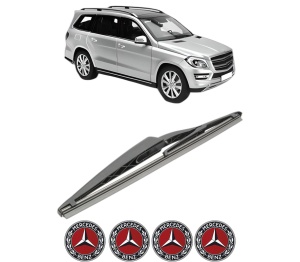 Stergator lamela spate MERCEDES-BENZ GL-CLASS (X166) din 2012 - 2015, pentru luneta auto, Bosch Twin, din cauciuc siliconat rezistent, 4 Stickere Auto MERCEDES-BENZ v28696