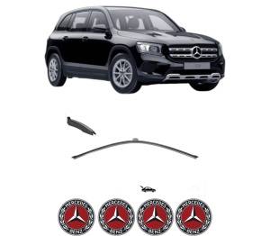 Stergator lamela spate MERCEDES-BENZ GLB (X247) din 2019 - 2023, pentru luneta auto, Valeo Silencio, din cauciuc siliconat rezistent, 4 Stickere Auto MERCEDES-BENZ v16474