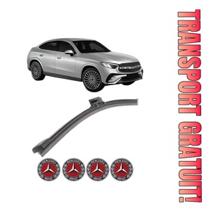 Stergator lamela spate MERCEDES-BENZ GLC Coupe (C254) din 2023, pentru luneta auto, Bosch Aerotwin, din cauciuc siliconat rezistent, 4 Stickere Auto MERCEDES-BENZ
