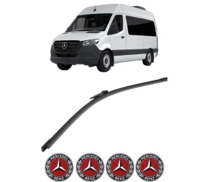 Stergator lamela spate MERCEDES-BENZ SPRINTER 3,5-t Tourer Bus (B907) din 2018 - 2021, pentru luneta auto, Bosch Aerotwin, din cauciuc siliconat rezistent, 4 Stickere Auto MERCEDES-BENZ v26979