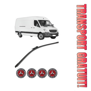 Stergator lamela spate MERCEDES-BENZ SPRINTER 3-t Van (B906) din 2006 - 2018, pentru luneta auto, Bosch Aerotwin, din cauciuc siliconat rezistent, 4 Stickere Auto MERCEDES-BENZ