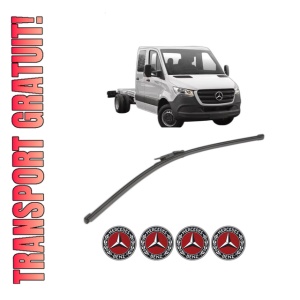 Stergator lamela spate MERCEDES-BENZ SPRINTER 4-t Platform/Chassis (B907, B910) din 2018 - 2021, pentru luneta auto, Valeo Silencio Xtrm, din cauciuc siliconat rezistent, 4 Stickere Auto MERCEDES-BENZ