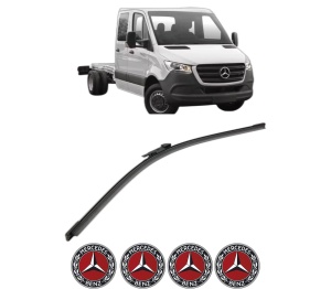 Stergator lamela spate MERCEDES-BENZ SPRINTER 4-t Platform/Chassis (B907, B910) din 2018 - 2021, pentru luneta auto, Bosch Aerotwin, din cauciuc siliconat rezistent, 4 Stickere Auto MERCEDES-BENZ v26919