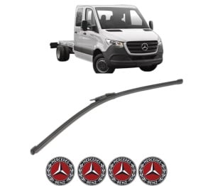 Stergator lamela spate MERCEDES-BENZ SPRINTER 4-t Platform/Chassis (B907, B910) din 2018 - 2021, pentru luneta auto, Valeo Silencio Xtrm, din cauciuc siliconat rezistent, 4 Stickere Auto MERCEDES-BENZ v19534