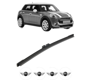 Stergator lamela spate MINI MINI (F55) din 2013 - 2017, pentru luneta auto, Bosch Aerotwin, din cauciuc siliconat rezistent, 4 Stickere Auto MINI v26799
