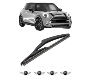 Stergator lamela spate MINI MINI (F56) din 2013 - 2017, pentru luneta auto, Valeo Silencio, din cauciuc siliconat rezistent, 4 Stickere Auto MINI v17134