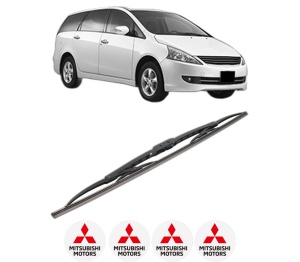 Stergator lamela spate MITSUBISHI GRANDIS (NA_W) din 2004 - 2011, pentru luneta auto, Bosch Twin, din cauciuc siliconat rezistent, 4 Stickere Auto MITSUBISHI v29054