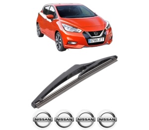 Stergator lamela spate NISSAN MICRA V (K14) din 2016, pentru luneta auto, Bosch Twin, din cauciuc siliconat rezistent, 4 Stickere Auto NISSAN v33084
