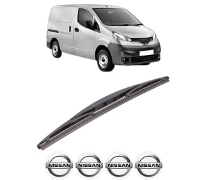 Stergator lamela spate NISSAN NV200 Van din 2010 - 2013, pentru luneta auto, Bosch Twin, din cauciuc siliconat rezistent, 4 Stickere Auto NISSAN v24624