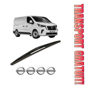 Stergator lamela spate NISSAN PRIMASTAR Van (X82) din 2021, pentru luneta auto, Bosch Twin, din cauciuc siliconat rezistent, 4 Stickere Auto NISSAN