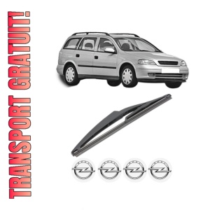 Stergator lamela spate OPEL ASTRA G Estate (T98) din 1998 - 2004, pentru luneta auto, Valeo Silencio, din cauciuc siliconat rezistent, 4 Stickere Auto OPEL