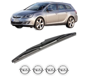Stergator lamela spate OPEL ASTRA J Sports Tourer (P10) din 2010 - 2015, pentru luneta auto, Bosch Twin, din cauciuc siliconat rezistent, 4 Stickere Auto OPEL v23719