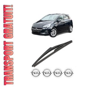 Stergator lamela spate OPEL CORSA E Hatchback Van (X15) din 2014, pentru luneta auto, Valeo Silencio, din cauciuc siliconat rezistent, 4 Stickere Auto OPEL