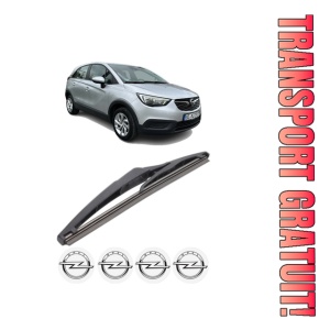 Stergator lamela spate OPEL CROSSLAND X / CROSSLAND (P17, P2QO) din 2017 - 2019, pentru luneta auto, Bosch Twin, din cauciuc siliconat rezistent, 4 Stickere Auto OPEL