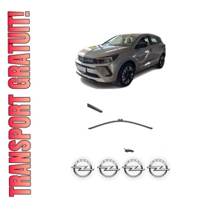 Stergator lamela spate OPEL GRANDLAND (OV64) din 2024, pentru luneta auto, Valeo Silencio, din cauciuc siliconat rezistent, 4 Stickere Auto OPEL