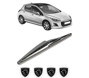Stergator lamela spate PEUGEOT 308 I (4A_, 4C_) din 2007 - 2015, pentru luneta auto, Bosch Twin, din cauciuc siliconat rezistent, 4 Stickere Auto PEUGEOT v28516