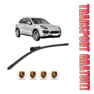 Stergator lamela spate PORSCHE CAYENNE (92A) din 2010 - 2018, pentru luneta auto, Bosch Aerotwin, din cauciuc siliconat rezistent, 4 Stickere Auto PORSCHE