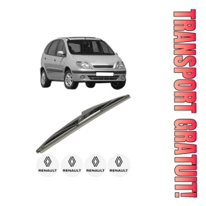 Stergator lamela spate RENAULT SCENIC I MPV (JA0/1_, FA0_) din 1999 - 2003, pentru luneta auto, Bosch Twin, din cauciuc siliconat rezistent, 4 Stickere Auto RENAULT
