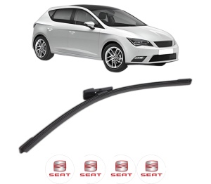 Stergator lamela spate SEAT LEON (5F1) din 2012 - 2020, pentru luneta auto, Bosch Aerotwin, din cauciuc siliconat rezistent, 4 Stickere Auto SEAT v25834