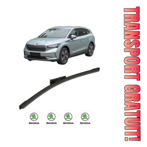 Stergator lamela spate SKODA ENYAQ iV SUV (5AZ) din 2020, pentru luneta auto, Bosch Aerotwin, din cauciuc siliconat rezistent, 4 Stickere Auto SKODA