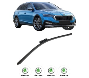 Stergator lamela spate SKODA OCTAVIA IV (NX3, NN3, PV3) din 2020, pentru luneta auto, Bosch Aerotwin, din cauciuc siliconat rezistent, 4 Stickere Auto SKODA v24384